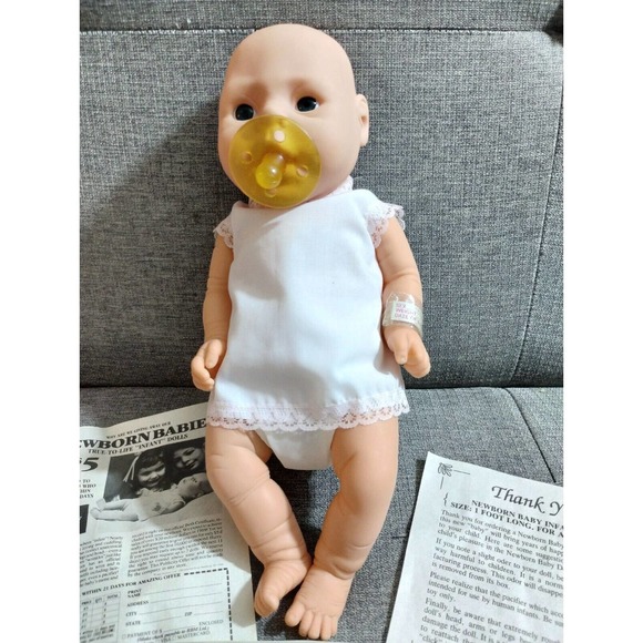 Raffoler Babyville Newborn Girl Doll W/ Birth Certificate - Picture 2 of 14